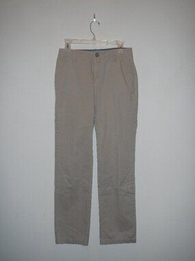 Eddie Bauer Legend Wash Ctton Khaki Slighly Curvy Straight Leg Womens size 4